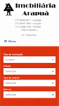 Mobile Screenshot of imobiliariaarapua.com.br